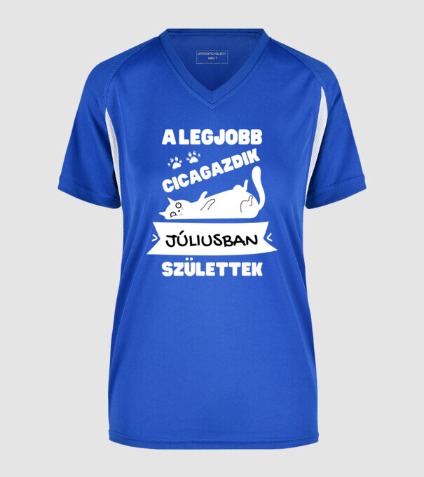  minta királykék pólón