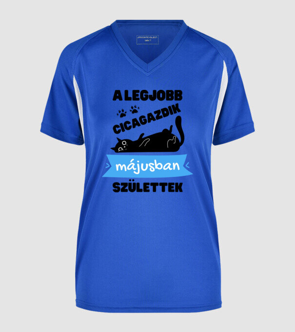  minta királykék pólón