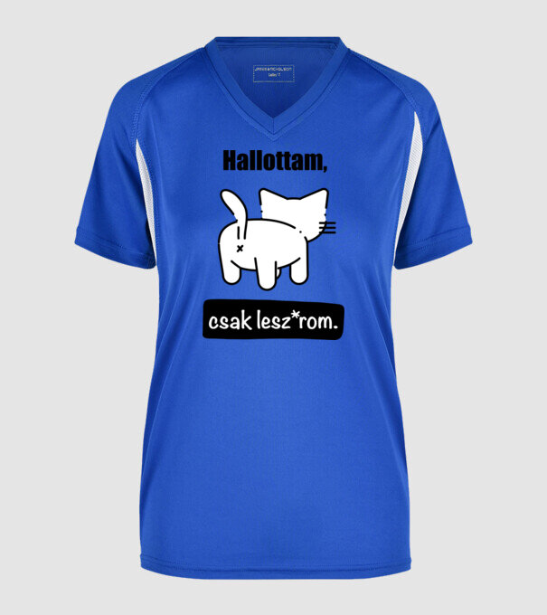  minta királykék pólón