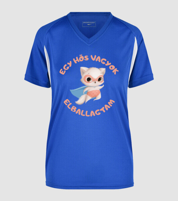  minta királykék pólón