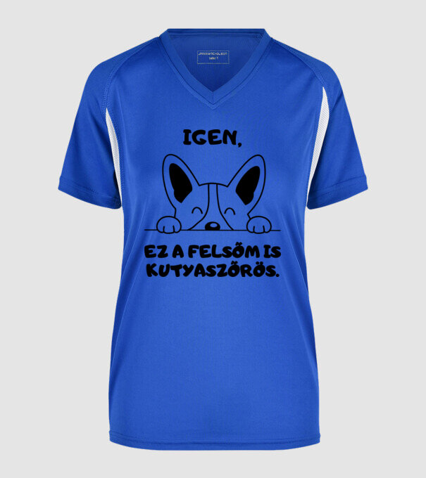 minta királykék pólón