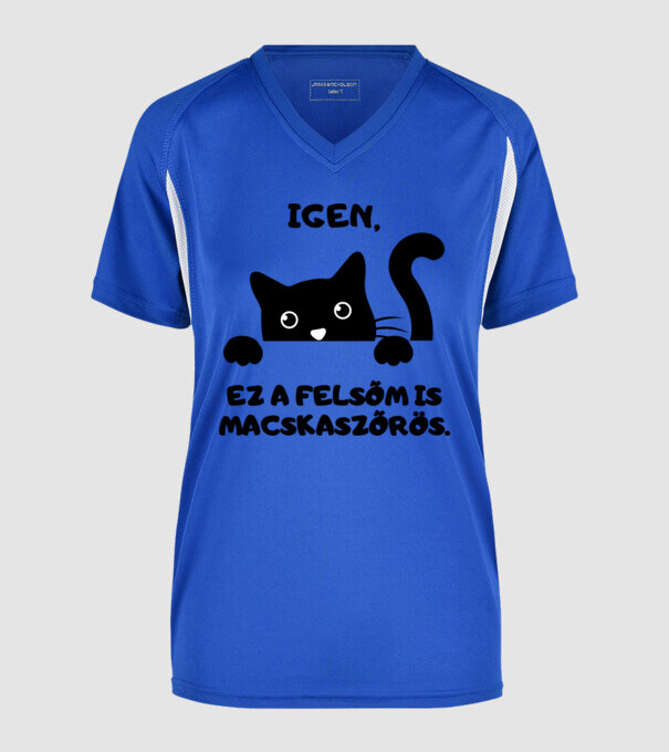  minta királykék pólón