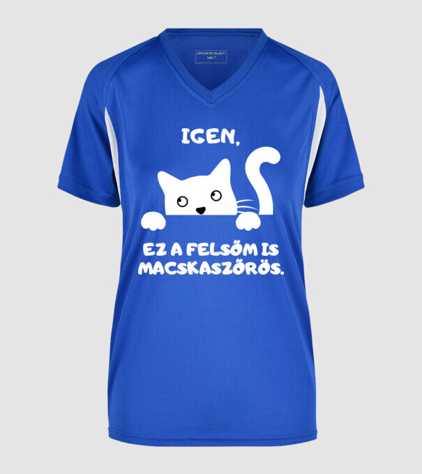  minta királykék pólón