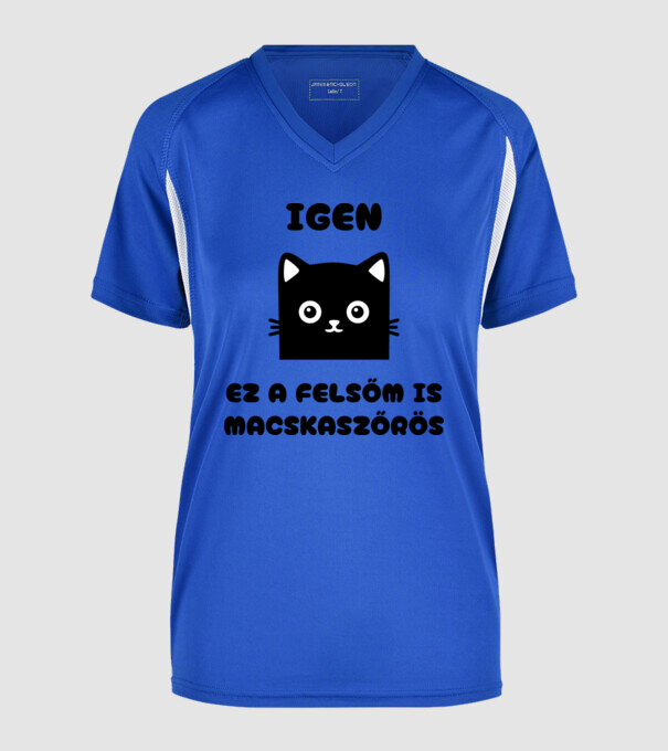  minta királykék pólón