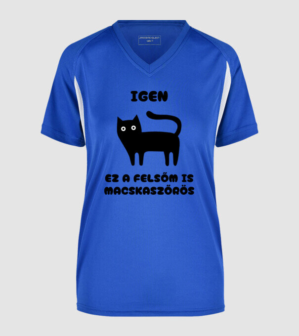  minta királykék pólón