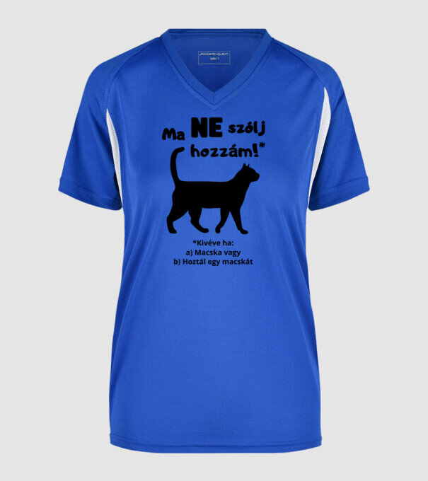  minta királykék pólón