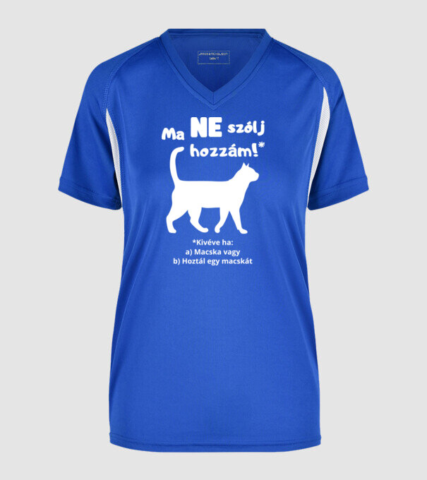  minta királykék pólón
