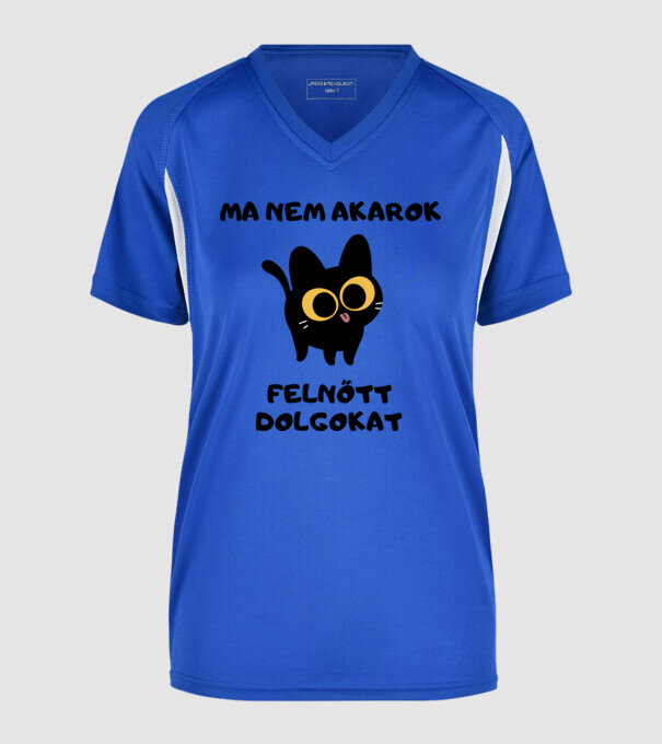  minta királykék pólón