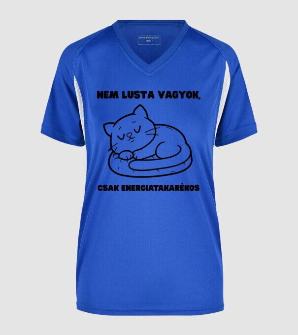  minta királykék pólón