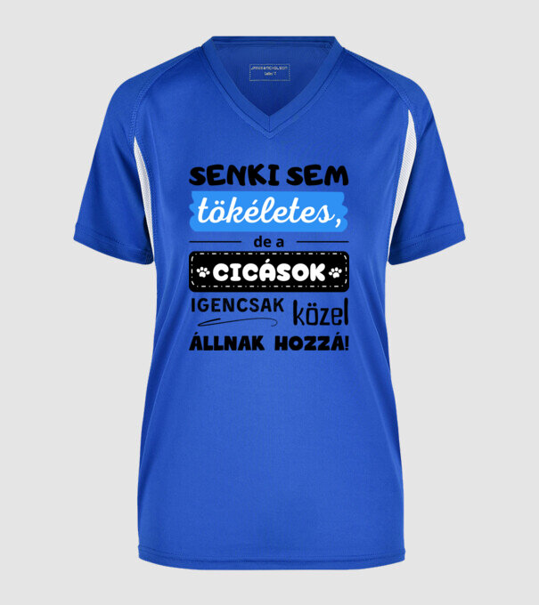  minta királykék pólón